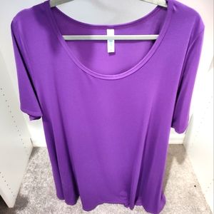3X Purple LuLaRoe Irma shirt